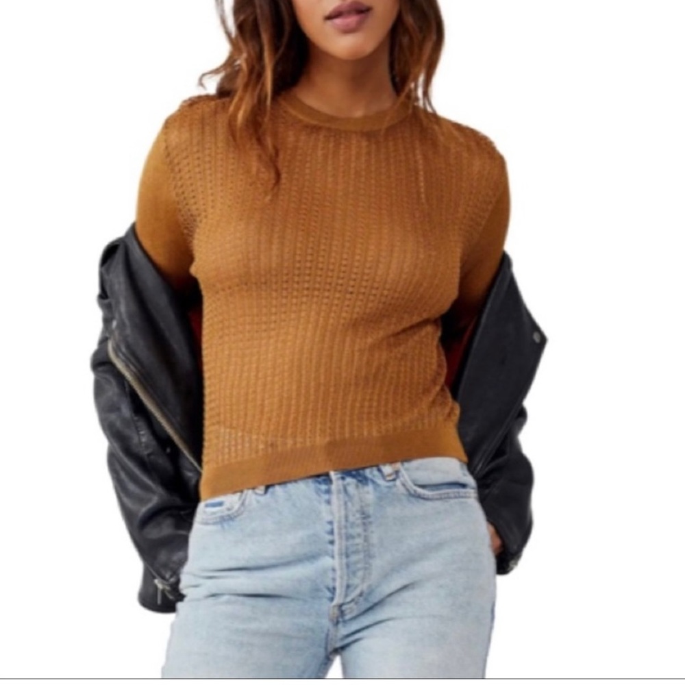 NWT Free People H20 Crew Pullover Sweater. Size:XL